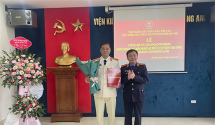 Lễ công bố và trao Quyết định điều động, bổ nhiệm chức vụ Viện trưởng...